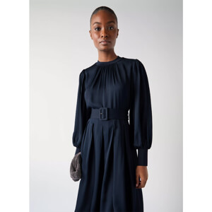 LK Bennett Rosanna Viscose Crepe And Knit Dress